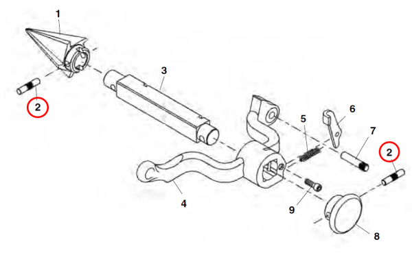 RIDGID 47155 -  Pipe Reamer Cone Pin - Image 2