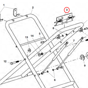 RIDGID 70817 -  Folding Stand Front Bracket